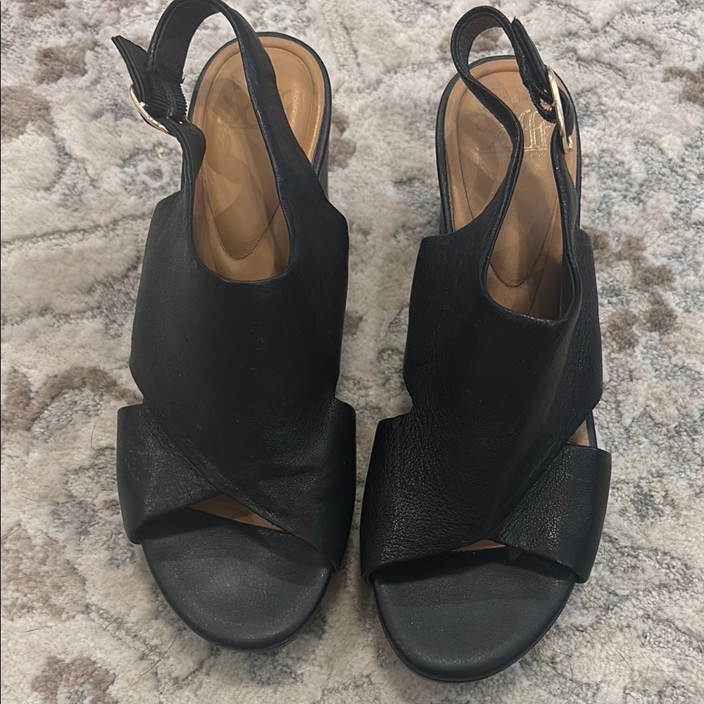 Black Women's Slingback Sandals